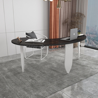 Bureau demi-cercle Simple, Table d'ordinateur créative, de gestion, moderne, bureau