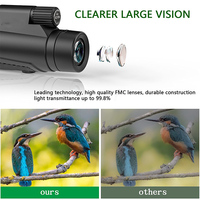 Vente en gros 12X50 HD Télescope monoculaire professionnel étanche avec adaptateur pour Smartphone pour jouets de plein air