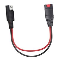 Cable de Extensión SAE para NOCO GC004, 30 cm, 16 AWG, Cable X-Connect con Enchufe Impermeable con Fusible de 20 A
