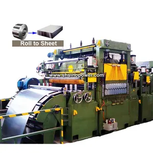 Economical automatic high speed simple type cut to length line for metal iron coil cross cut line with good price