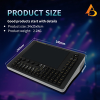 Mini contrôleur DMX d'usine pour éclairage avec fonction de poussée, console tactile et fader