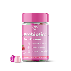 อาหารเสริมโปรไบโอติกแบบกัมมี่ ปราศจากน้ำตาล 50 พันล้าน CFU สำหรับสุขภาพช่องคลอดและสมดุลค่า pH ของผู้หญิง ได้รับมาตรฐาน HACCP รับผลิตแบบ OEM และ ODM - Product Image 1