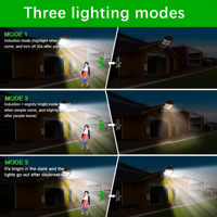 Lampe solaire de rue LED extérieure, indice de protection IP65, contrôlable à distance, applique murale ABS, lampe de jardin, lampe solaire de route super lumineuse
