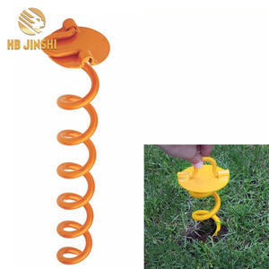 Tiang Spiral Pengikat Anjing 18 Inci Tinggi, Batang 3/8 Inci, Pengikat Anak Anjing, Pengikat Tanah Putar - Product Image 3