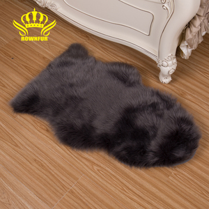 ROWNFUR usine vente 100cm lavable fausse peau de mouton fourrure longue pile maison chambre décoration canapé moelleux tapis tapis tapis de yoga - Product Image 3