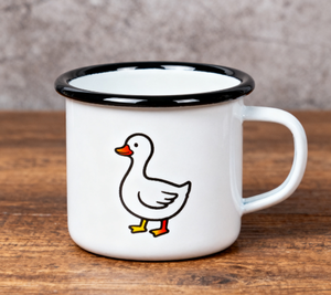 Chirpy Chick Duo smalto tazza simpatico cartone animato animale eco-friendly portatile tazza da campeggio per bambini - Product Image 5