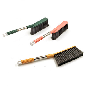 Grande brosse de nettoyage pour lit, petite balayette de chambre à coucher, brosse à poussière, brosse de nettoyage pour draps à long manche et poils doux - Product Image 4