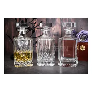 Chất Lượng Cao 23 Oz Pha Lê Thủy Tinh Siêu Rõ Nét Whisky Decanter