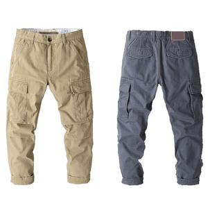 Pantalons cargo longs kaki sur mesure en gros, taille mi-haute, extensibles, pour hommes, fabrication chinoise, service OEM, fournisseurs transfrontaliers - Product Image 5