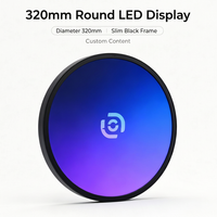 Nouvel écran LED circulaire miniature P2.5 de 35 cm à simple face, affichage LED décoratif architectural pour mur vidéo LED professionnel