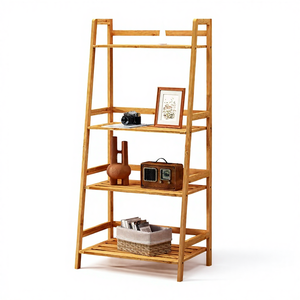 Estantería de Bambú Soges de 4 Niveles, Tipo Vertical, No Plegable, Moderna, para Cocina, Librería, Almacenamiento Abierto, Multiusos - Product Image 1