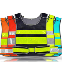 Gilet di Sicurezza Regolabile in Rete ad Alta Visibilità con Strisce Riflettenti, Chiusura in Velcro, Tessuto Traspirante, Gilet da Lavoro Unisex