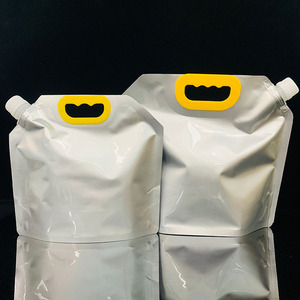Pochettes souples réutilisables avec bec verseur en aluminium, résistantes à la chaleur, pour soupes, jus, vin, eau et autres liquides, disponibles en 1L, 1,5L, 2,5L, 5L, 10L - Product Image 1