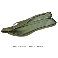 Sac de pêche pliable en nylon monocouche de 40 L, grande capacité, imperméable, écologique, 1,2 m/120 cm, vert/noir, sac de transport pour canne à pêche
