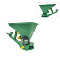 Semoir à manivelle pratique de petite capacité 2.5L petit épandeur d'engrais de fumier pour engrais de graines de fleurs sel glace fondre