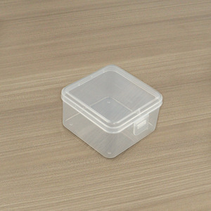 Transparent Square Plastic Storage Box 7.5x7.5x4.5 Mm For Jewelry Beads Cosmetics Hardware Parts Organizer Desktop Use - Product Image 3