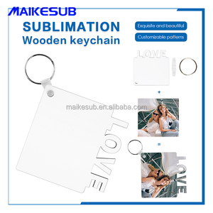 Personalizzato 3mm MDF foto sublimazione portachiavi in legno rotondo <span class=keywords><strong>oggetto</strong></span> <span class=keywords><strong>decorativo</strong></span> con sublimazione bianco Mdf - Product Image 4