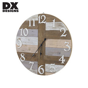 Decorazione della casa orologio decorativo Patchwork Vintage in <span class=keywords><strong>legno</strong></span> soggiorno orologio <span class=keywords><strong>da</strong></span> <span class=keywords><strong>parete</strong></span> decorativo per la casa - Product Image 3