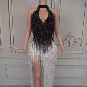 Nouvelle <span class=keywords><strong>Robe</strong></span> <span class=keywords><strong>de</strong></span> Soirée Scintillante à Gland, Fendue et Sexy, Sans Manches, Pour Vacances ou Anniversaire, Haut <span class=keywords><strong>de</strong></span> Gamme - Product Image 1