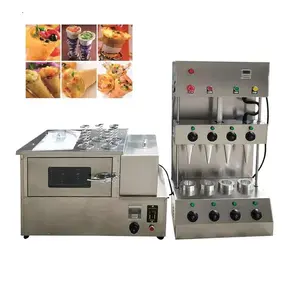 Dough Making Molding Machine stainless Pizza Cone Bakery Maker Machine Edible Waffles Cup Machine