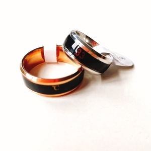 <span class=keywords><strong>Anneau</strong></span> <span class=keywords><strong>de</strong></span> mariage en titane avec <span class=keywords><strong>capteur</strong></span> <span class=keywords><strong>de</strong></span> température 27-39 degrés Celsius, tendance 2020 - Product Image 3