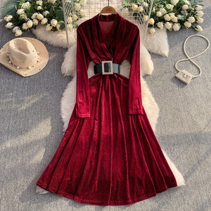 Long Sleeve Velvet Gowns - Elegant Long Gown Styles for Women