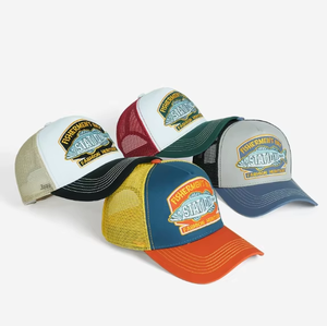 Gorras Trucker de Malla con Diseño Bicolor, Visera Curva y Parche Tejido Multicolor para Hombre y Mujer, Ideales para Uso Casual, Viajes, Actividades al Aire Libre y Negocios - Product Image 3