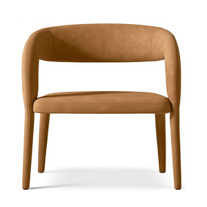 Sedia <span class=keywords><strong>da</strong></span> <span class=keywords><strong>Pranzo</strong></span> Moderna di Alta Qualità, Comoda Poltrona di Lusso <span class=keywords><strong>in</strong></span> <span class=keywords><strong>Pelle</strong></span> con Schienale Aperto per Hotel e Appartamenti - Product Image 5