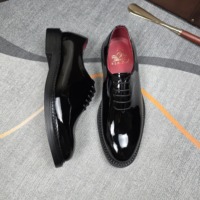 Chaussures en cuir verni pour hommes, en cuir de vachette brillant, modernes, confortables, pour mariage, bal de promo, cérémonies formelles, pour garçons d'honneur et galas