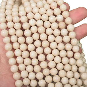 Cuentas Redondas Naturales de Ágata Verde Matcha de Alashan de 8mm/10mm, Hilo de 38cm para Suministros de Fabricación de Joyas - Product Image 3