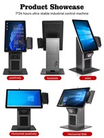 Kiosque à écran tactile de paiement automatique de facture de 15.6 pouces 21.5 pouces avec lecteur de carte scanner et imprimante pour Mcdonalds