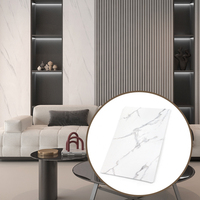 Panneau UVboard MDF mélaminé brillant UV, panneau PET UV léger, feuille de PVC effet marbre pour la décoration murale d'hôtels, graphisme moderne