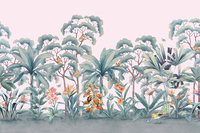 Luxe Murs Papier Rouleaux Nature Étanche Fleur Décoration de La Maison 3D Bois Tropical Papier Peint Mural