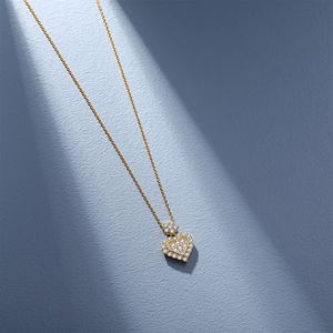 Collares de Corazón en Capas Chapados en Oro de 18k con Zirconia 5A, Regalos de Joyería para Aniversario y Cumpleaños para Mujer - Product Image 6