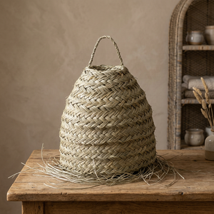Handmade Bamboo Woven Straw Lamp Covers Natural Traditional Craft Home Decoration - Product Image 3