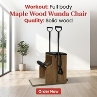 Chaise Wunda en bois d'érable de qualité supérieure, réglable, de qualité studio, de luxe, idéale pour le renforcement musculaire du tronc.