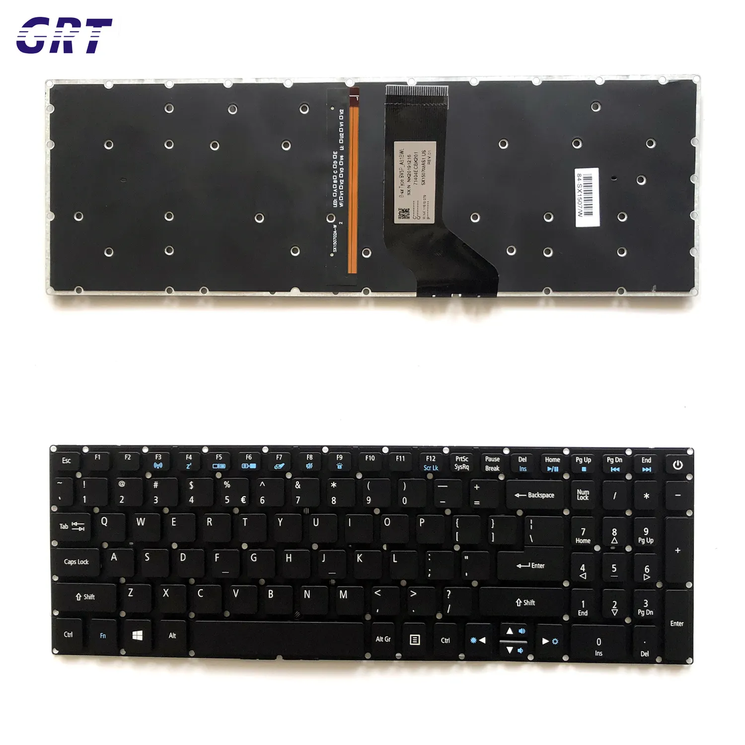 Yüksek kaliteli dizüstü bilgisayar Acer için klavye F15 F5-573G F5-573 F5-573G-524D abd siyah OEM arka ışık ile fabrika fiyat OEM