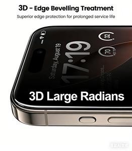ฟิล์มกระจกนิรภัยแบบโค้งขนาดใหญ่ 21D 0.33 มม. HD สำหรับ <span class=keywords><strong>iPhone</strong></span> 12 13 14 และ Ultra-Mica21D - Product Image 2