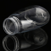 Bouteille en PET ovale vide de 250 ml et 300 ml avec pompe moussante et sérigraphie pour savon liquide et lavage des mains