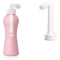 Pulvérisateur de bidet portable rose de luxe 500 ml, pulvérisateur de toilette à main, bouteille de lavage de voyage, accessoire d'hygiène personnelle pour salle de bain
