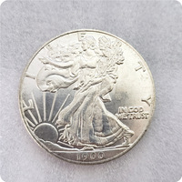 Reproducción de monedas antiguas Sin monedas magnéticas de latón Liberty American Old Years Memory Liberty Godness Coin