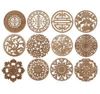 Apliques y Adornos Decorativos de Madera Maciza Tallados a Mano para Uso en Hospitales y Parques