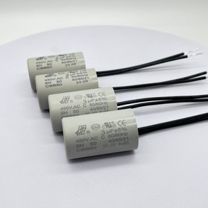 Condensateurs de démarrage et de fonctionnement pour moteurs AC de pompe à eau à film personnalisés <span class=keywords><strong>CBB60</strong></span> 2.5-3.5F certifiés CQC CE <span class=keywords><strong>450VAC</strong></span> - Product Image 4