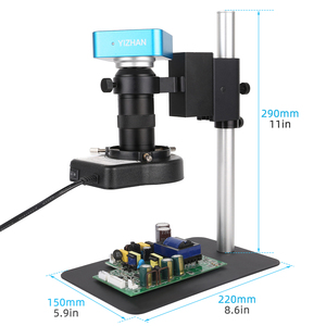 Microscope monoculaire 1080P 60FPS caméra 48MP 4K haute définition électronique numérique CCD caméra 130X objectif <span class=keywords><strong>réparation</strong></span> de téléphone portable - Product Image 4