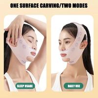 V Face Minceur Respirant Bande Joue Lift up Visage Mince Masque Réduire Double Menton V-line Shaping Bandage Anti Rides Bandage Gris