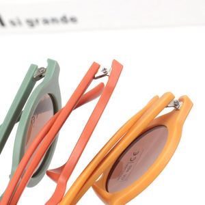 Lunettes de soleil UV400 pour enfants, <span class=keywords><strong>verres</strong></span> solaires colorés, à monture ronde, Protection UV, pour garçons et filles, nouvelle mode, - Product Image 5