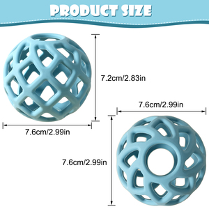 Mordedores para Bebés Libres de BPA, de Silicona de Grado Alimenticio, Juguete para Masticar y Agarrar para Bebés, Pelota Sensorial para la Dentición, Productos para la Dentición de Bebés - Product Image 3