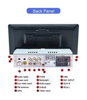 Autoradio 10,1 pouces 1Din Lecteur multimédia MP5 Lecteur audio FM Carplay filaire Android Auto Écran tactile réglable Autoradio simple DIN