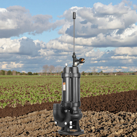 WQ Pompe à eaux usées non colmatante à grand débit JWYQ Pompe submersible d'ingénierie de sous-sol 40hp Pompe à boue agricole 5hp Pompes de puisard