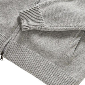 Fabricante de Prendas de Punto Personalizadas OEM ODM, Suéter de Cachemira y Lana Merino con Cierre para Hombre, Suéter de Cachemira para Hombre - Product Image 4